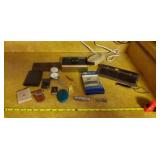 Tool leather wallet. Multi knife, pill box ,