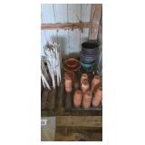 Flower pots picket fence