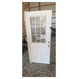 36-in steel entry door with window and 36 in