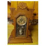 Ansonia Clock NY , oak 23 inches tall