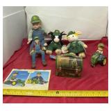 Billy porcelain doll, carrying tin, Family Of