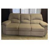 3 Cushion Brown couch 85 wide x 31 deep x 36 tall