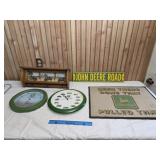 John Deere Thermometer, Clock, Sign, Doormat,