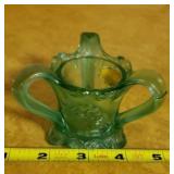 Kemple Glass three-handled, footed toothpick