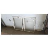Two old window panes 26"X36"