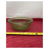 Uranium depression glass bowl