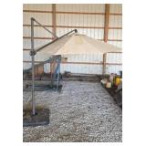 Large patio umbrella on stand nine and a half