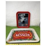 Coca-Cola 1993 tray with Kessler tray with some