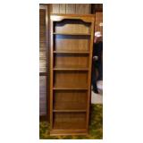 Book shelf 24x 72 13 in, veneer oak