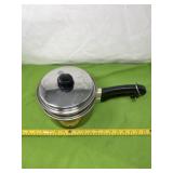 Saladmaster stainless pan with lid  and strainer