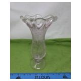 Pink Hand Blown Footed Vase