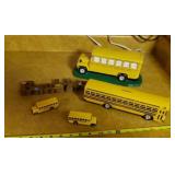 Plastic Schools bus bank. Toy busses