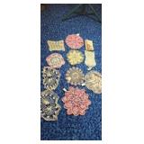 Handmade lace doilies