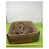 Box of horseshoes