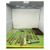 Pampered Chef ice cream scoop, Ekco Eterna steak