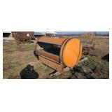 Aluminum cattle trough on skid