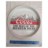 Coors Beer Tin Advertising Tray
