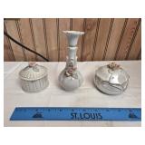 Carnival Glass Rose Desigh From Japan