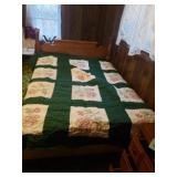 Queen size bed , frame mattress,  w comforter