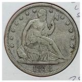 1858 Seated Liberty Half Dollar