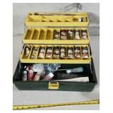 Tackle Box Full Of Paint Supplies