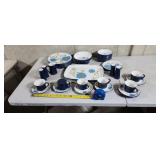 Mikasa Mexicana Blueberry Blue Lots of chipped