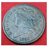 1832 Classic Head Half Cent