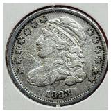 1833 Liberty Cap Dime
