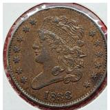 1833 Classic Head Half Cent