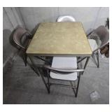 Card table and chairs 35x35