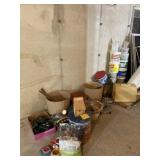 Flower pots, bird feeders, sewing machine case