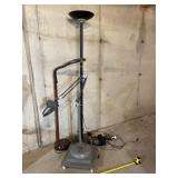 Magnifying glasses one on stand and tall lamps