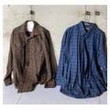 Sparetime sz large and Claybrooke sz xl flannels