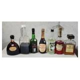 Open Bottles of alcohol