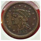 1856 USA Braided Hair Cent