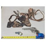 Toy cap guns including Hubley Derringer and