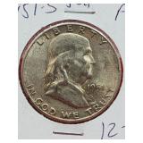 1951-S Franklin Silver Half Dollar
