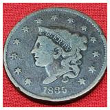 1835 Cornet Head Cent