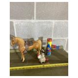 Kaleidoscope, donkey and horse