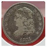 1831 Caped Bust Half Dime