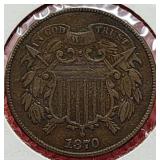 1870 2 Cent Piece
