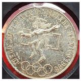 1968 Summer Olympics Mexico City Silver Pesos