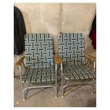 Two lawn chairs