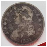 1831 Caped Bust Half Dollar