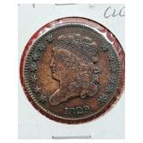 1829 Classic Head Half Cent