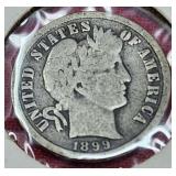 1899 Barber Dime