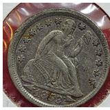 1853 Seated Liberty Dime