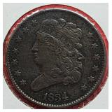 1834 Classic Head Half Cent
