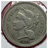 1881 Three Cent Nickel