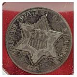 1861 3 Cent Silver